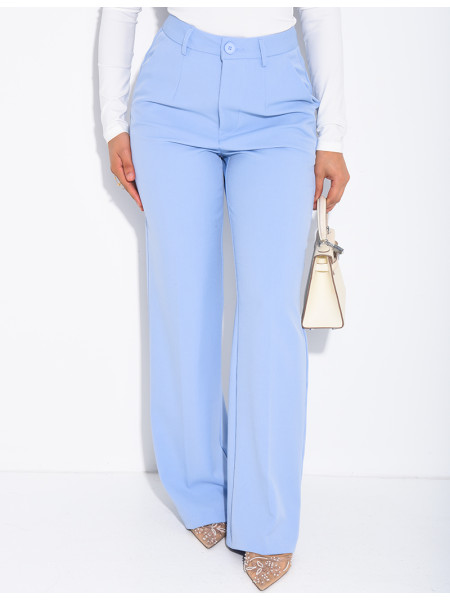 Pantalon de tailleur coupe droite