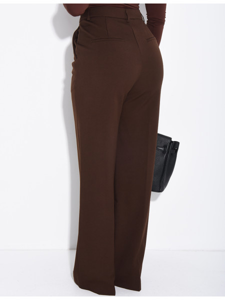 Pantalon de tailleur coupe droite