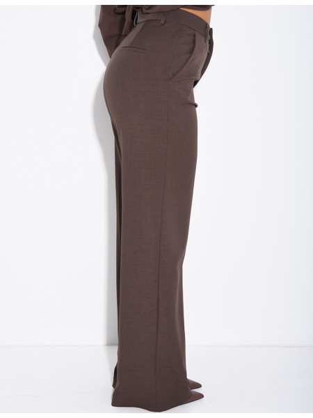 Pantalon de tailleur coupe droite