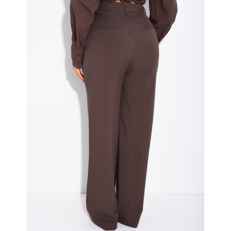Pantalon de tailleur coupe droite