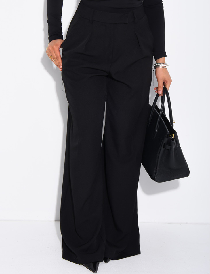 Pantalon de tailleur coupe large