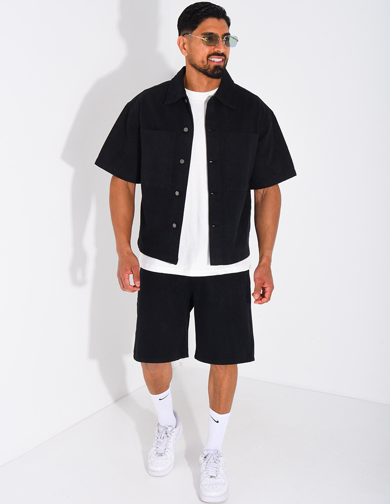 Ensemble en jeans short et...