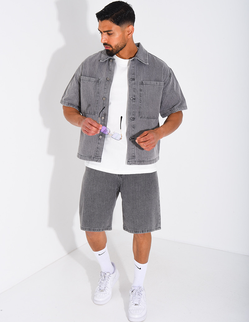 Ensemble en jeans short et...