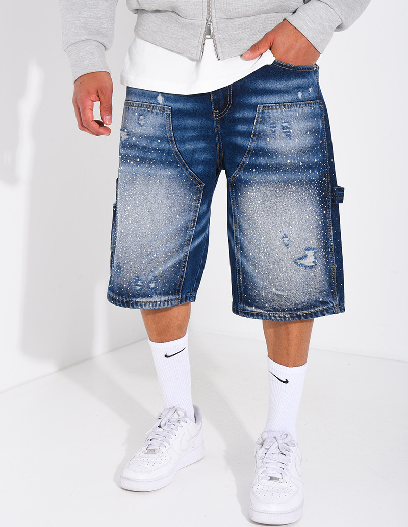 Short en jeans à...