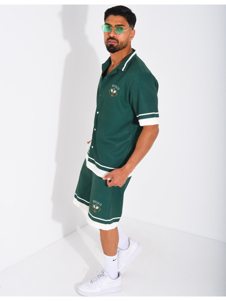 Ensemble short et chemise "Monaco"