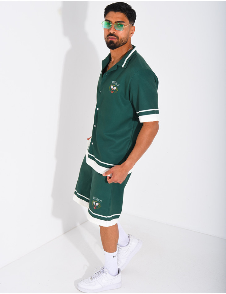 Ensemble short et chemise "Monaco"