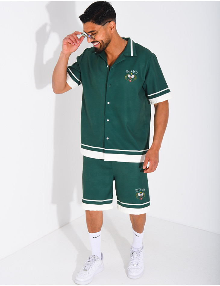 Ensemble short et chemise "Monaco"