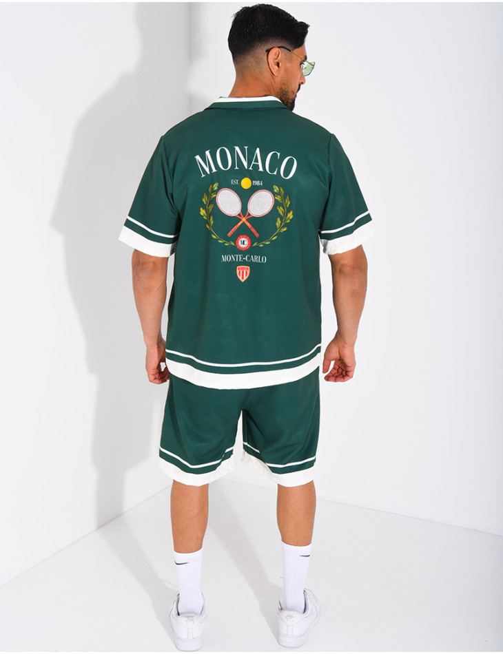 Ensemble short et chemise "Monaco"