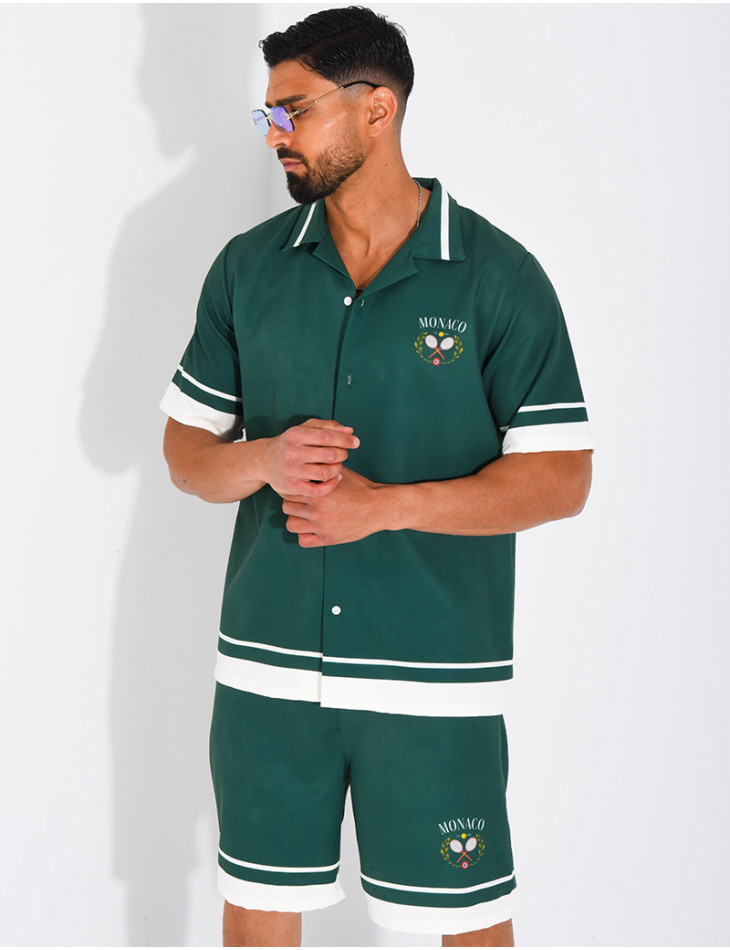 Ensemble short et chemise "Monaco"