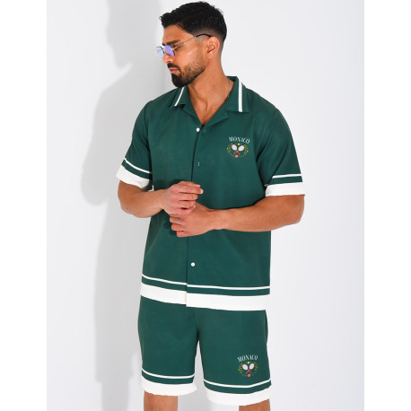 Ensemble short et chemise "Monaco"