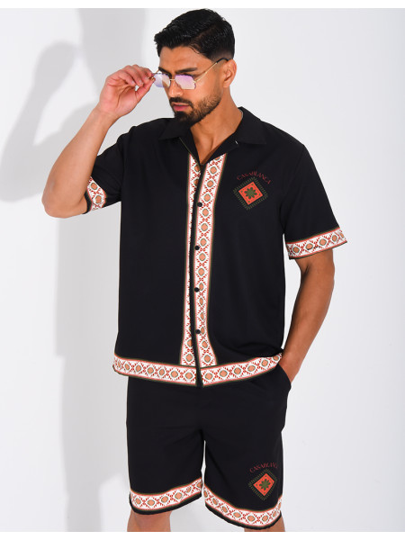 Ensemble short et chemise "Casablanca"