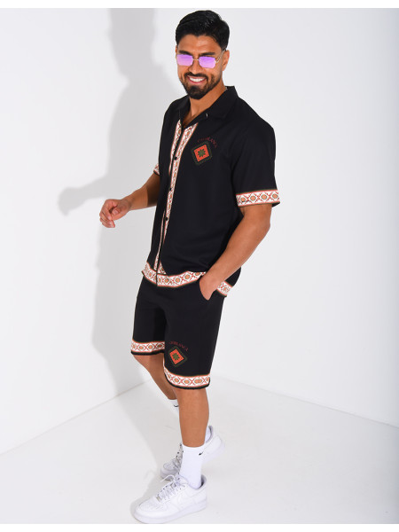 Ensemble short et chemise "Casablanca"