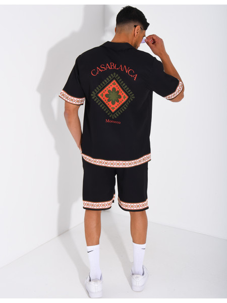 Ensemble short et chemise "Casablanca"
