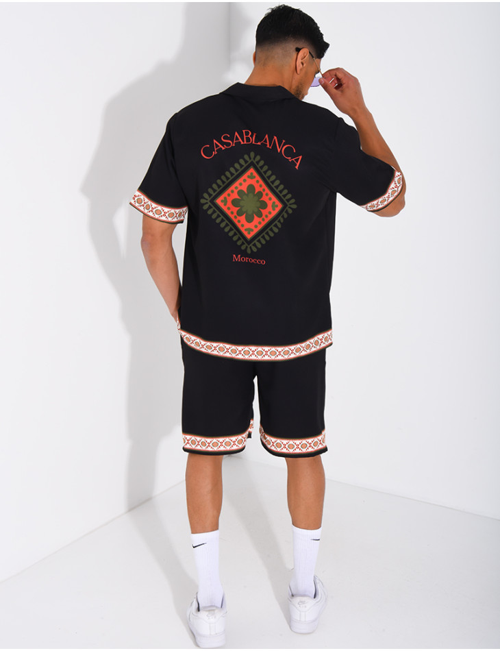 Ensemble short et chemise "Casablanca"