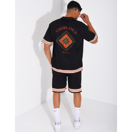 Ensemble short et chemise "Casablanca"