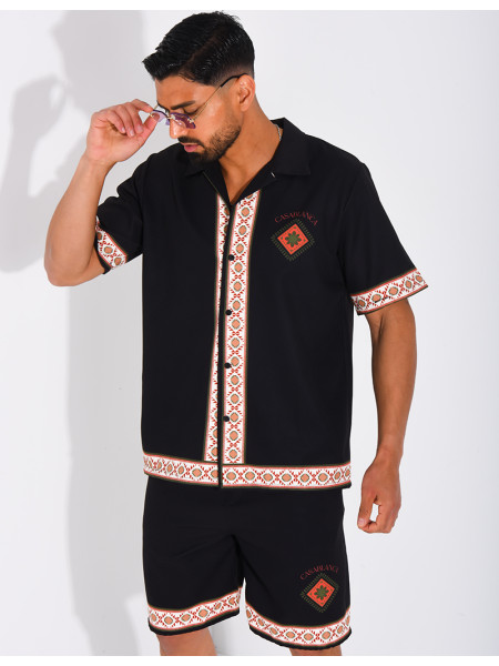 Ensemble short et chemise "Casablanca"