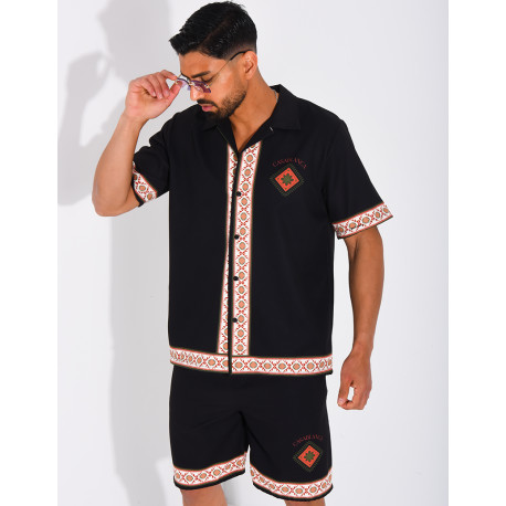 Ensemble short et chemise "Casablanca"