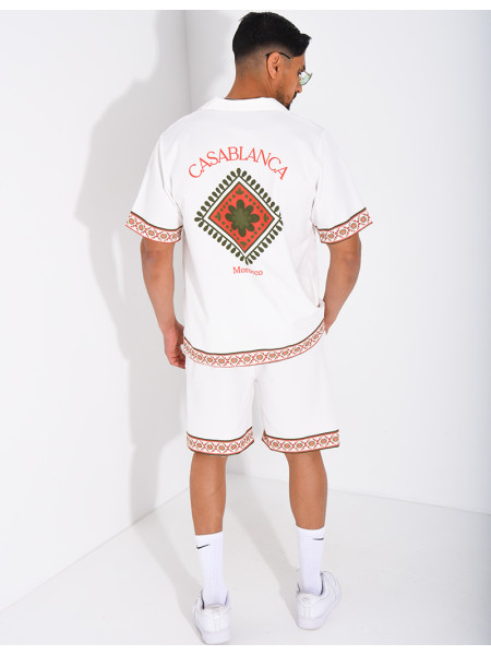 Ensemble short et chemise "Casablanca"
