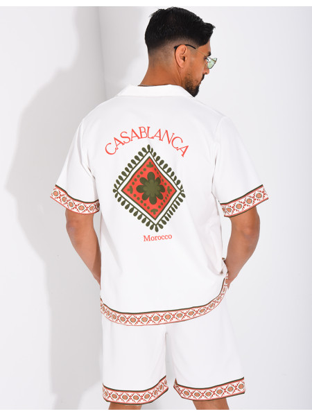 Ensemble short et chemise "Casablanca"