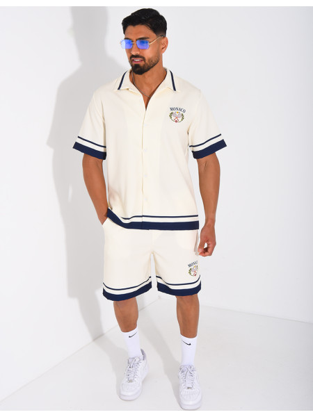 Ensemble short et chemise "Monaco"