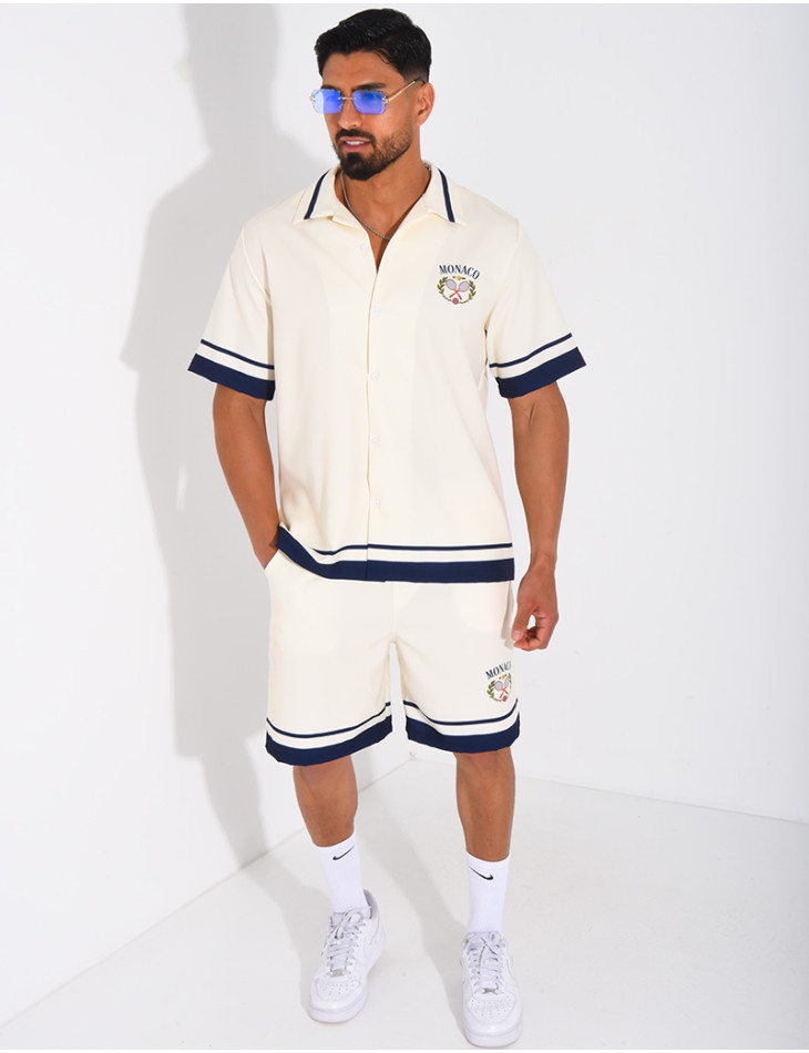 Ensemble short et chemise "Monaco"