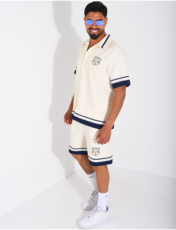 Ensemble short et chemise "Monaco"