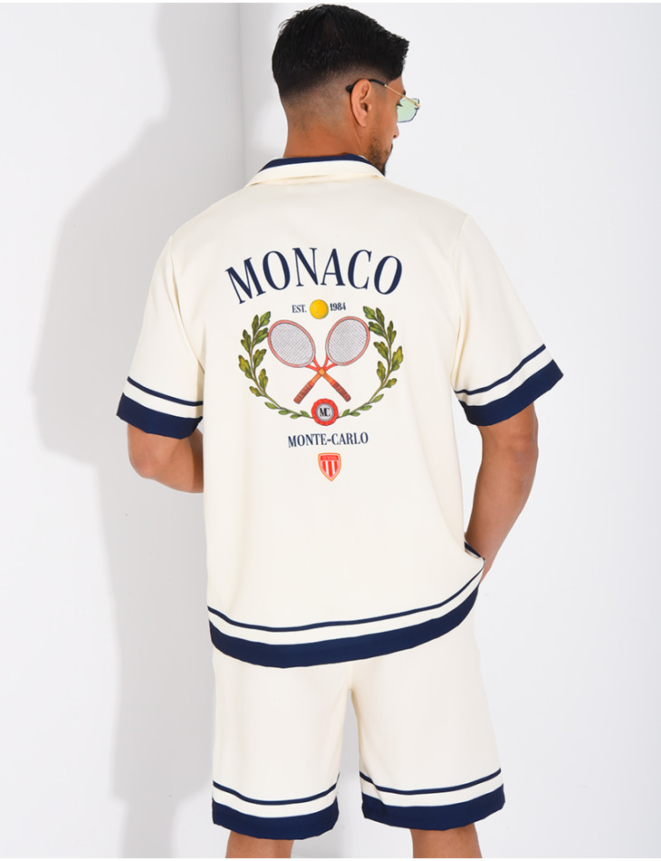 Ensemble short et chemise "Monaco"