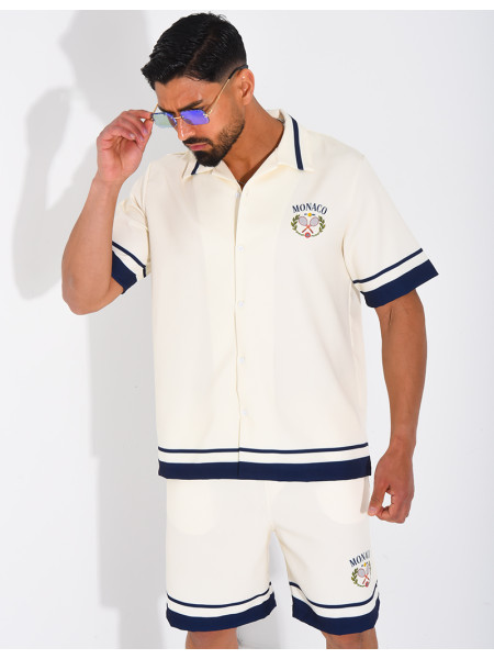 Ensemble short et chemise "Monaco"