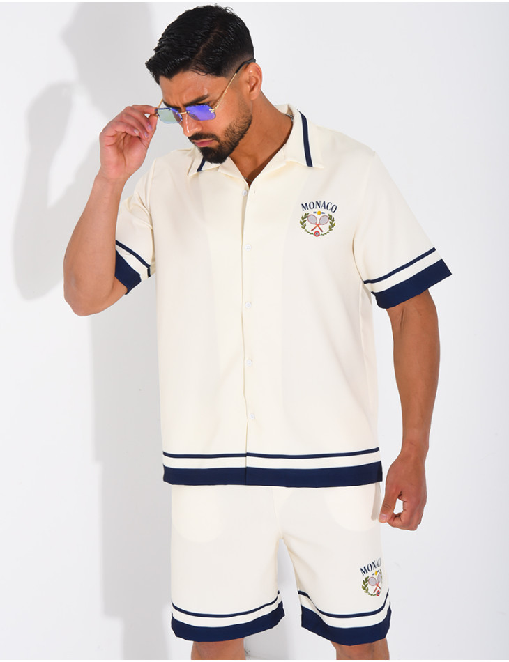 Ensemble short et chemise "Monaco"