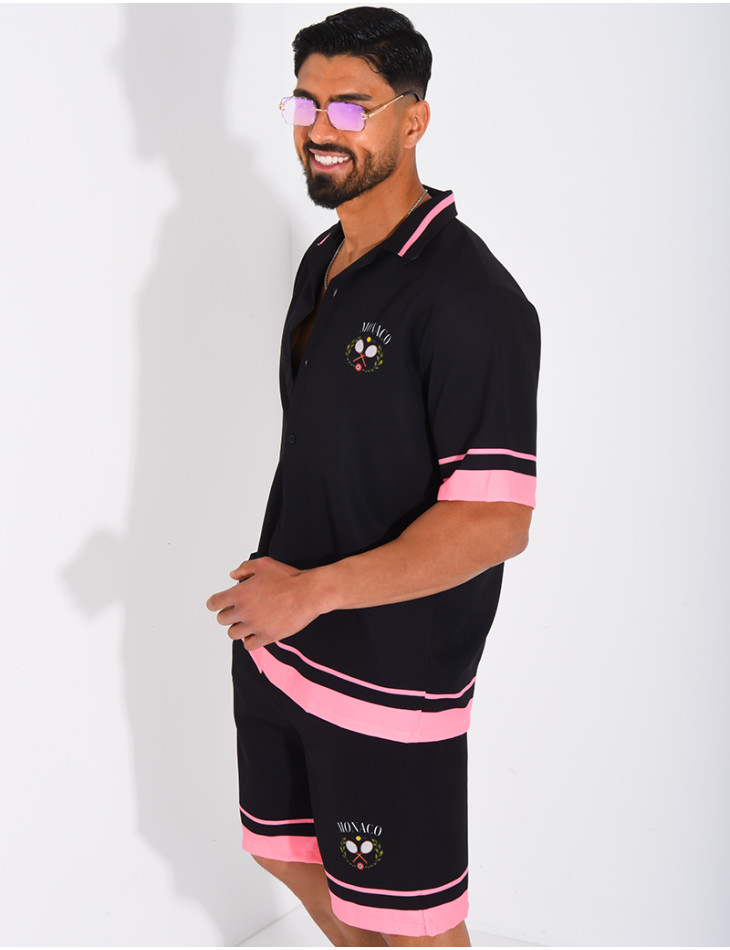 Ensemble short et chemise "Monaco"