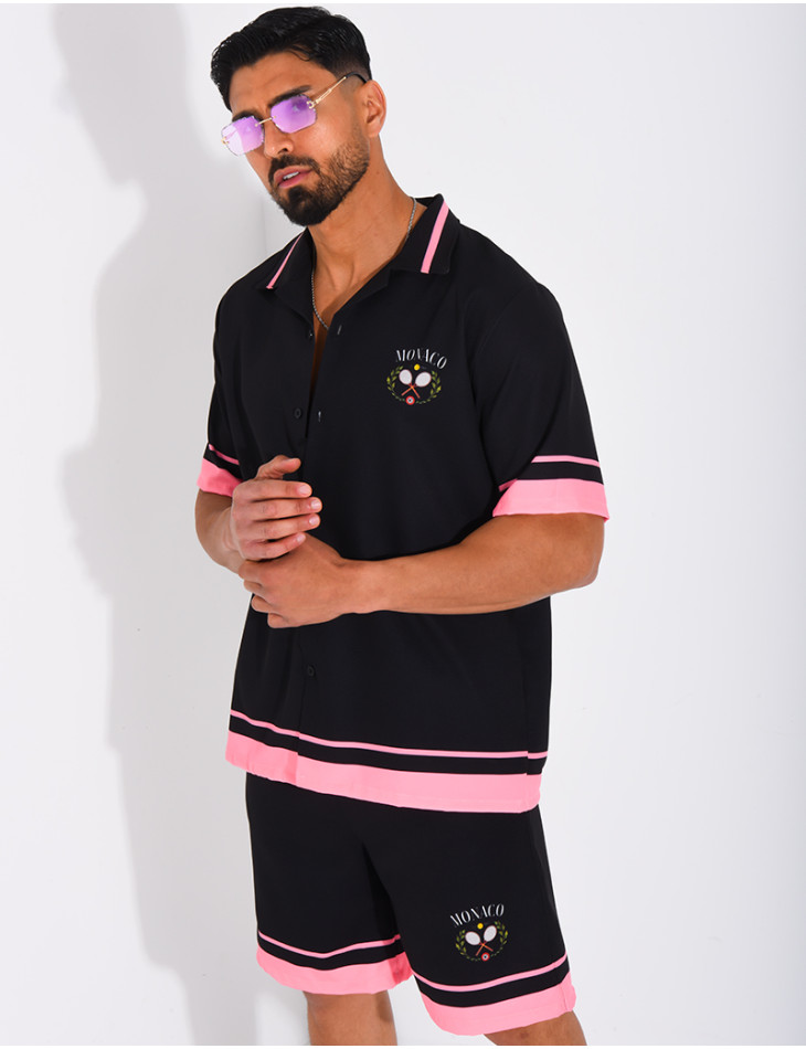 Ensemble short et chemise "Monaco"