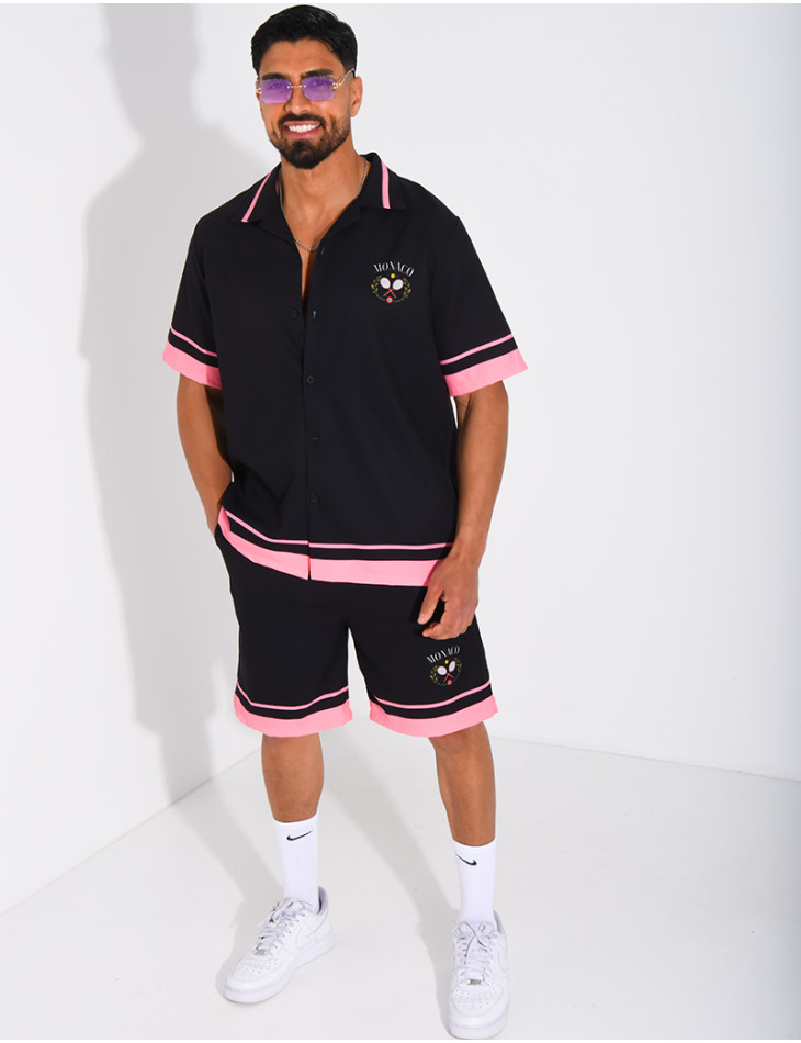 Ensemble short et chemise "Monaco"
