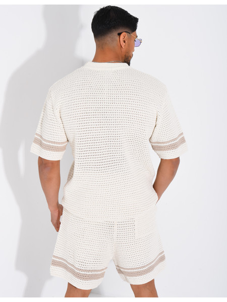 Ensemble ajouré short et t-shirt