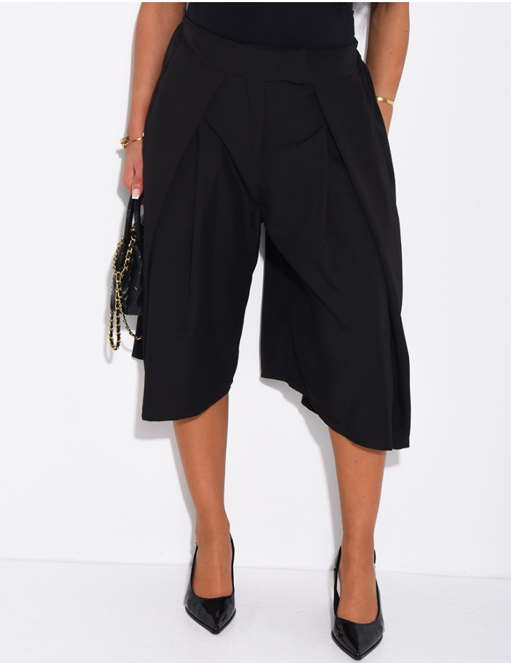 Bermudashorts im Tailored-Look mit weitem Schnitt und Puff-Effekt