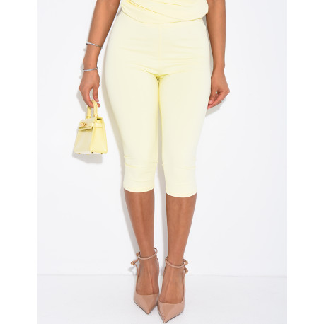 Capri-Leggings aus Stretchstoff