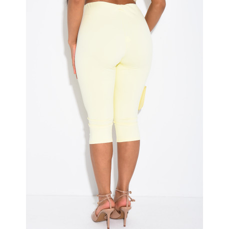 Capri-Leggings aus Stretchstoff
