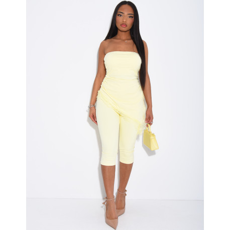 Capri-Leggings aus Stretchstoff