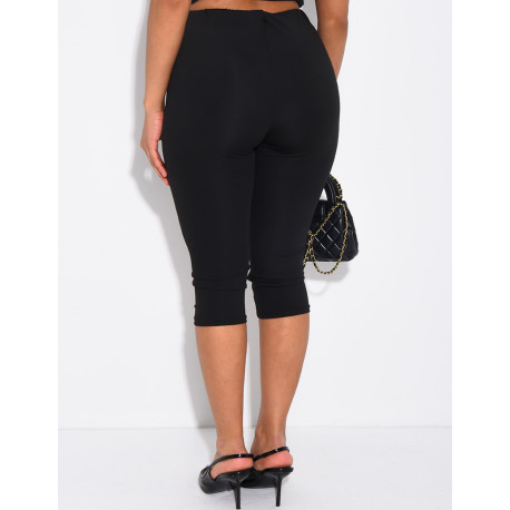 Capri-Leggings aus Stretchstoff