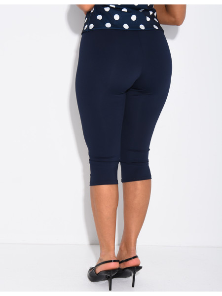 Capri-Leggings aus Stretchstoff