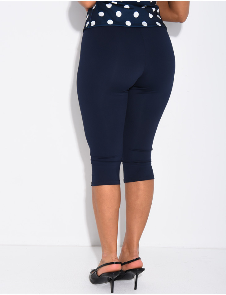 Capri-Leggings aus Stretchstoff