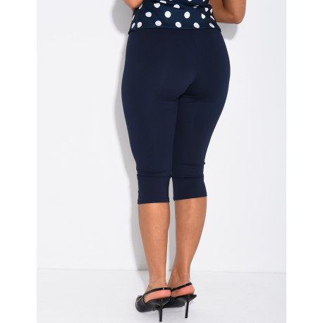 Capri-Leggings aus Stretchstoff