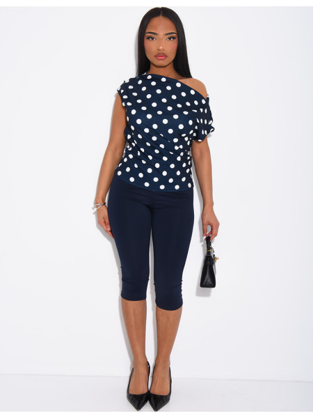 Capri-Leggings aus Stretchstoff