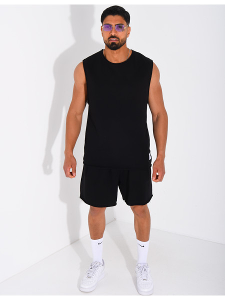 Ensemble short et chemise sans manches