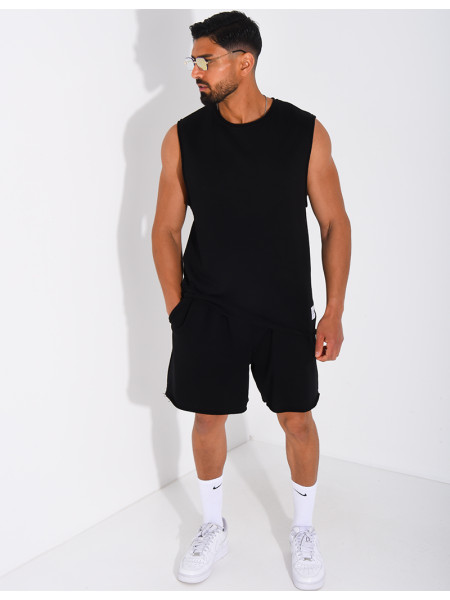 Ensemble short et chemise sans manches