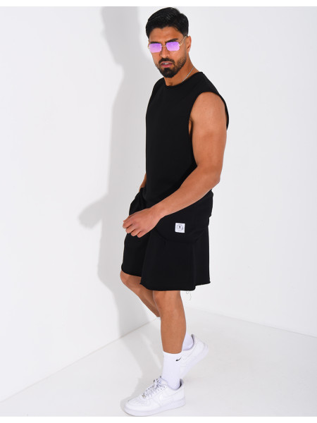 Ensemble short et chemise sans manches