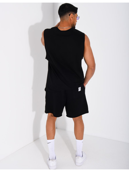 Ensemble short et chemise sans manches