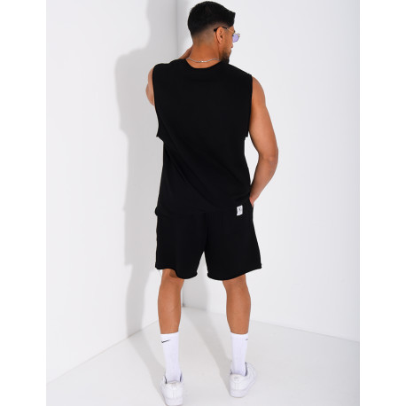 Ensemble short et chemise sans manches