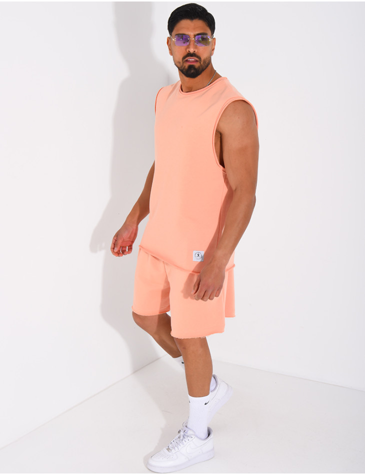 Ensemble short et chemise sans manches