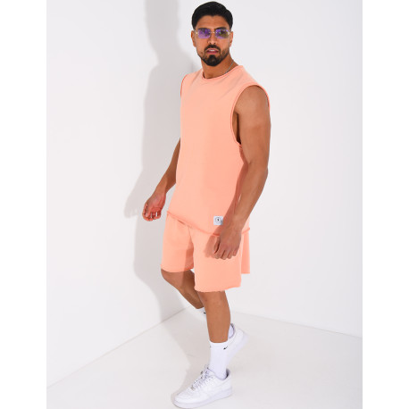 Ensemble short et chemise sans manches