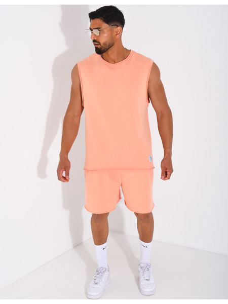 Ensemble short et chemise sans manches